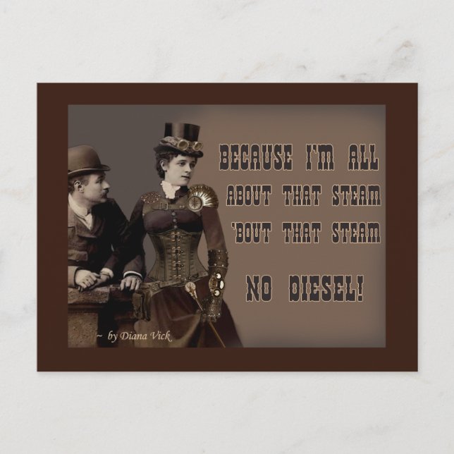 Cartão Postal Aquele Cartão-postal a vapor (Frente)