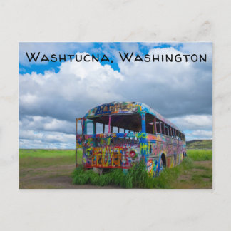 Cartão Postal Aquele ônibus NW Washtucna Washington