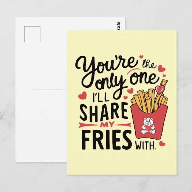 Cartão Postal Aquele que eu vou compartilhar minhas fadas com Na (Frente/Verso)