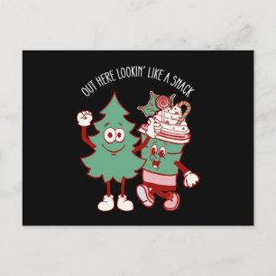 Cartão Postal Aqui fora parecendo um lanche Bolo de árvore de Na