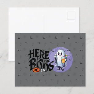 Cartão Postal Aqui para os Boos   Beba e coloque seu Spook em ci