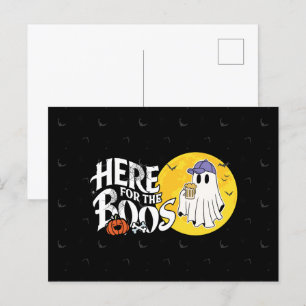 Cartão Postal Aqui para os Boos Beba e coloque seu Spook em ci