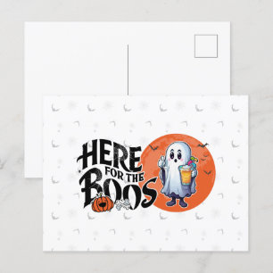 Cartão Postal Aqui para os Boos   Beba e coloque seu Spook em ci