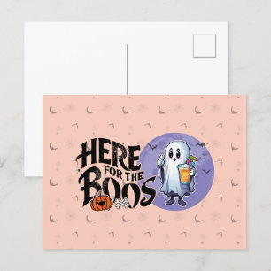 Cartão Postal Aqui para os Boos   Beba e coloque seu Spook em ci