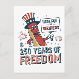Cartão Postal Aqui pelo Weiner 250 anos de Liberdade