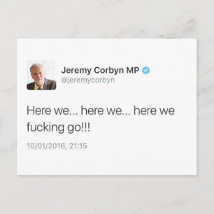 Cartão Postal Aqui Vamos