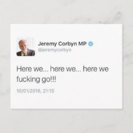 Cartão Postal Aqui Vamos