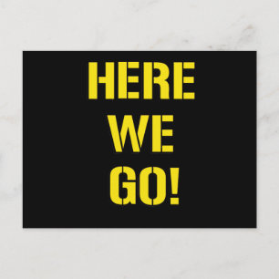 Cartão Postal Aqui Vamos