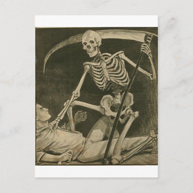 Cartão Postal Aqui Vem A Morte! (Frente)