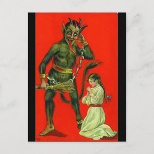 Cartão Postal Aqui Vem O Krampus 1