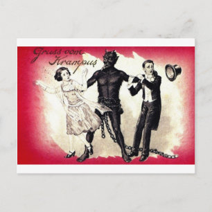 Cartão Postal Aqui Vem O Krampus 3
