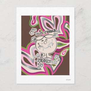 Cartão Postal Aqui Vem Problema   Antecedentes de Neon