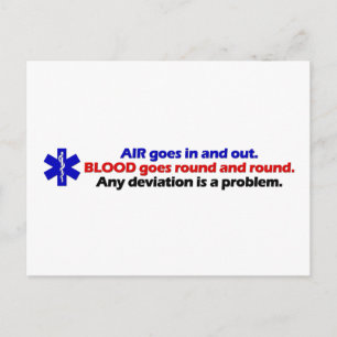 Cartão Postal Ar/Sangue