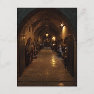Cartão Postal Árabe Aleppo Handcraft Bazaar - Síria Médio Ori