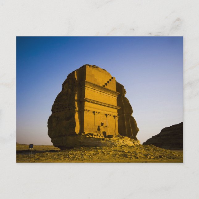 Cartão Postal Arábia Saudita, site de Madain Saleh, antigo 4 (Frente)