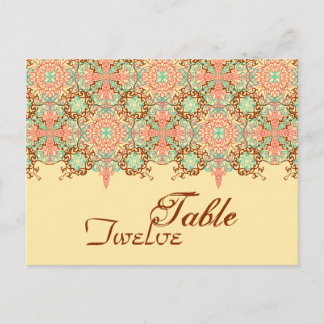 Cartão Postal Arábico Intricado Apontado, definição de mesa