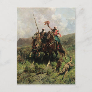 Cartão Postal Arabs with a Falcon