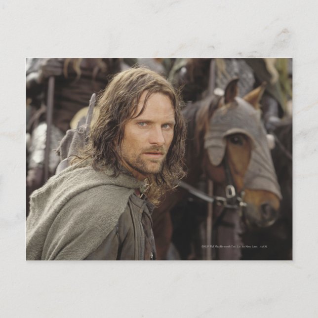 Cartão Postal Aragorn com cavalo (Frente)