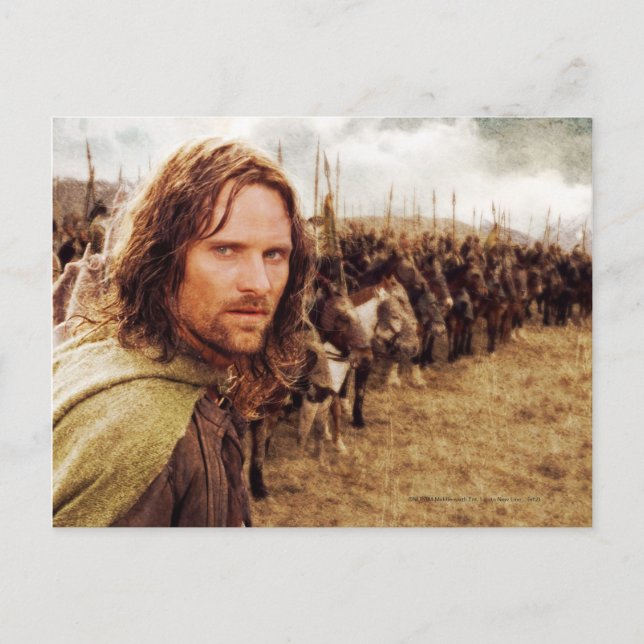 Cartão Postal Aragorn Plus Linha de Cavalos (Frente)
