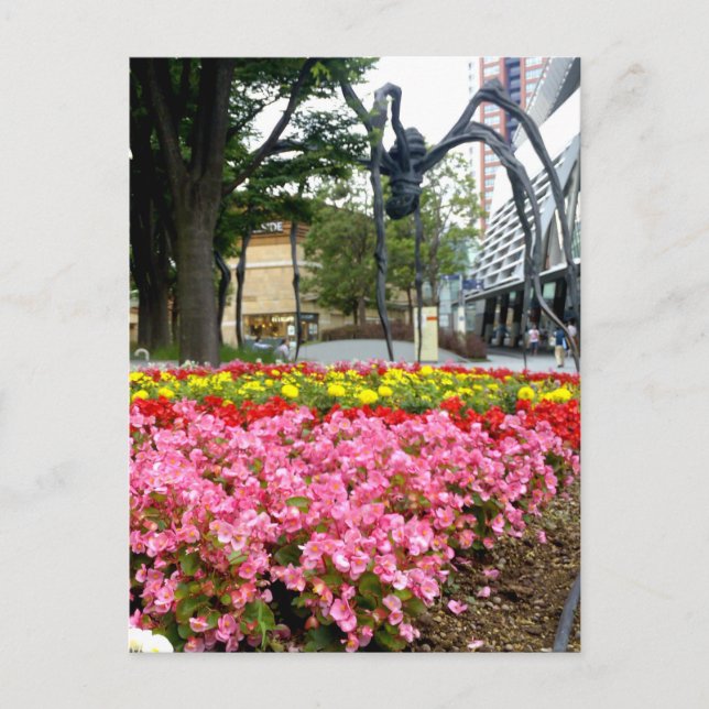 Cartão Postal Aranha da Torre Mori em Colinas Roppongi (Frente)