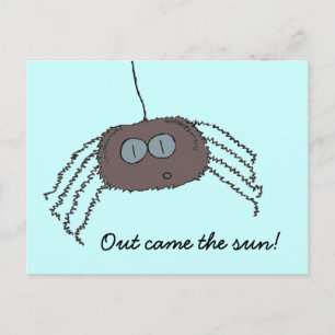 Cartão Postal Aranha que coça