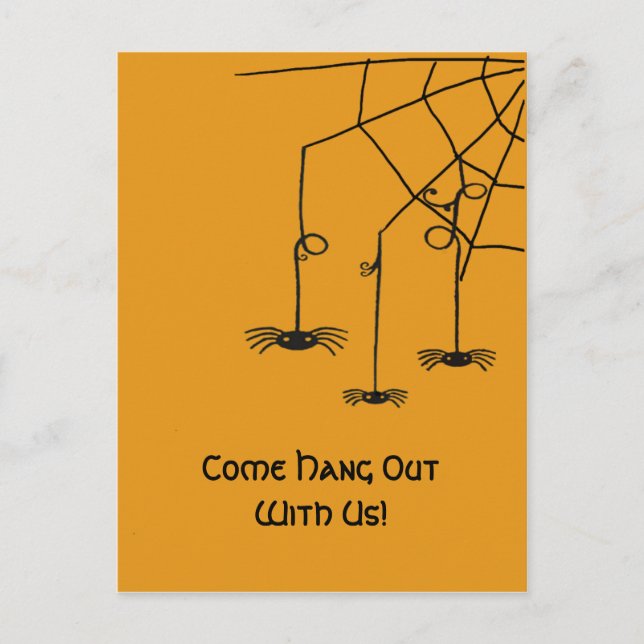 Cartão Postal Aranhas assustadoras (Frente)