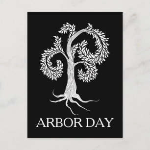 Cartão Postal arbor Day tree por abbey Foster