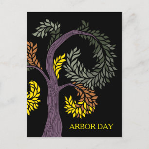 Cartão Postal arbor Day tree por abbey Foster