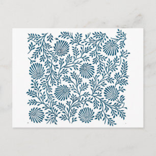 Cartão Postal arbusto azul