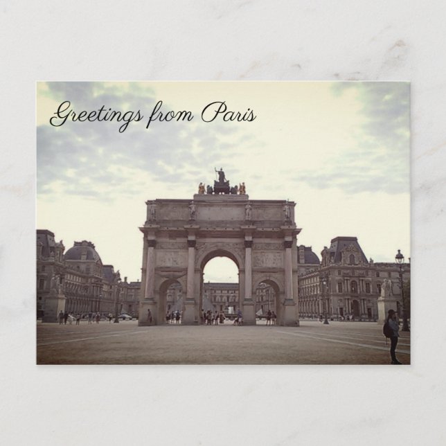 Cartão Postal Arc de Triomphe (Frente)