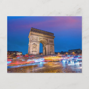 Cartão Postal Arc de Triomphe   Monumento Nacional   Paris Franç