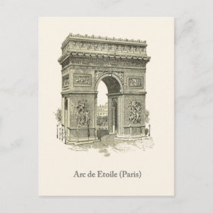 Cartão Postal Arc de Triumphe, Paris, Etoile