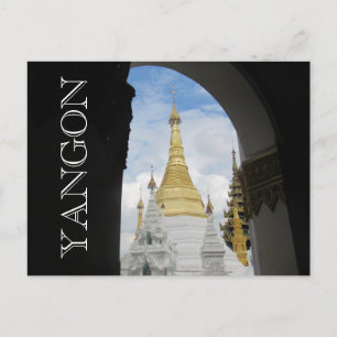 Cartão Postal arca do ouro shwedagon