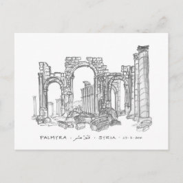 Cartão Postal Arca Monumental, Palmyra, Síria