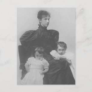 Cartão Postal Arch Duquesa Marie-Valerie, filha Sisi e crianças