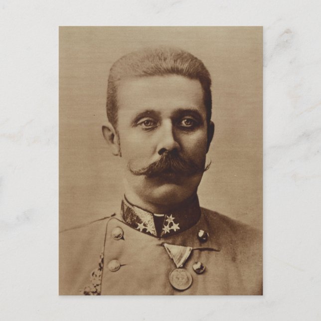 Cartão Postal Archduke Franz Ferdinand, Áustria (Frente)