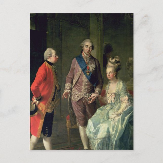 Cartão Postal Archduke Maximilian Franz visitando Marie (Frente)