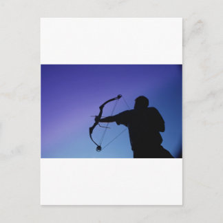 CARTÃO POSTAL ARCHER SILHOUETTE ARCO MAN