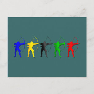 Cartão Postal Archery Summer Games Archer Sports