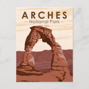 Cartão Postal Arches National Park Delicate Arch Vintage