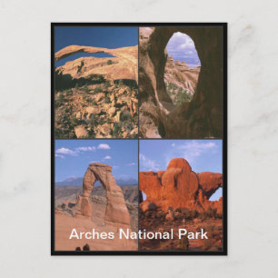 Cartão Postal Arches National Park Sandstone Aches Colagem de Fo