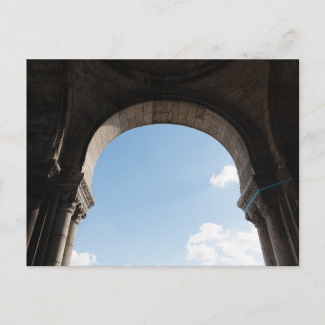 Cartão Postal Archway View de Sacré-Coeur, Paris (Frente)