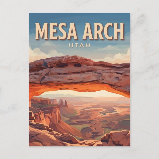 Cartão Postal Arco da Mesa Moab Utah (Frente)