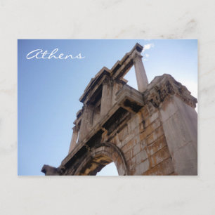 Cartão Postal arco de Adriano antigo