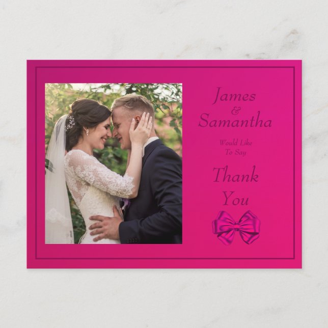 Cartão Postal Arco de Satanás Rosa Quente - Obrigado (Frente)