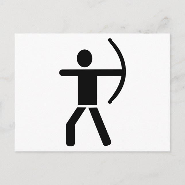 Cartão Postal Arco de seta de arquivo (Frente)