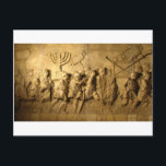 Cartão Postal Arco de Tito<br><div class="desc">O Arco de Tito é um arco honorífico do século I d.C., localizado na Via Sacra, Roma, logo a sudeste do Fórum Romano. Foi construído em cerca de 82 d.C. pelo Imperador Domiciano logo após a morte de seu irmão mais velho Tito para comemorar as vitórias de Tito, incluindo o...</div>