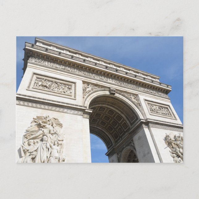 Cartão Postal Arco de Triunfo Paris (Frente)