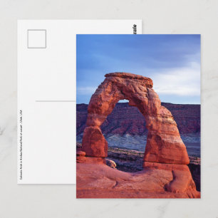Cartão Postal Arco Delicado no Parque Nacional dos Arcos - Utah,