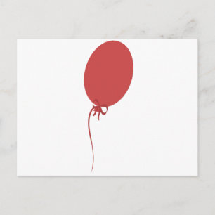 Cartão Postal Arco do Coração do Balão Vermelho do Chá de fralda